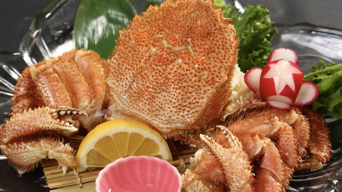 【楽天月末セール】　毛蟹の姿盛りと白老牛のすき焼き付き夕食！北海道の恵みの朝食付＜2食付＞